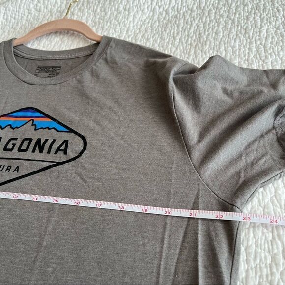 ✨ Patagonia Men’s Gray Slim Fit Logo Shirt XL - Picture 7 of 8